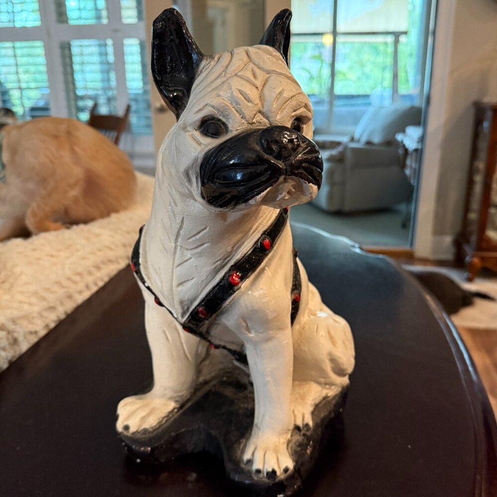 Vintage 1940s Chalk Ware Dog Sculpture – Carnival Prize